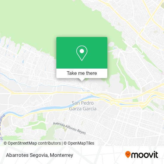 Abarrotes Segovia map