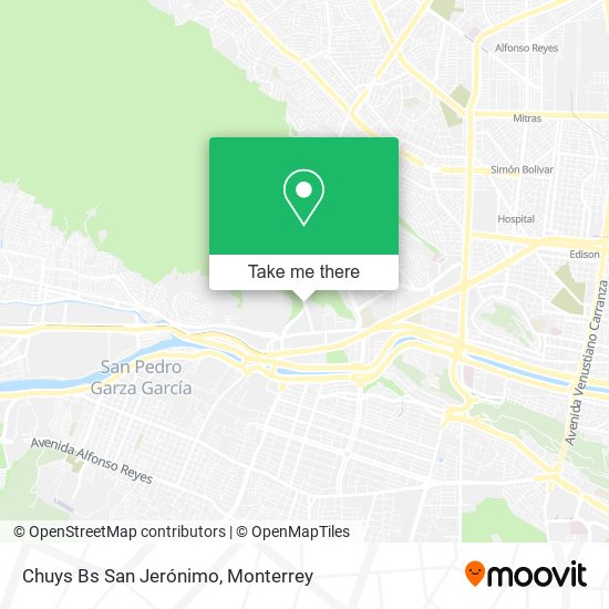 Chuys Bs San Jerónimo map