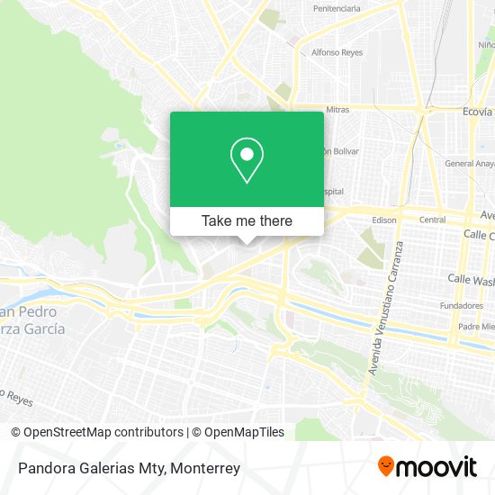 Pandora Galerias Mty map