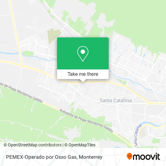 PEMEX-Operado por Oxxo Gas map