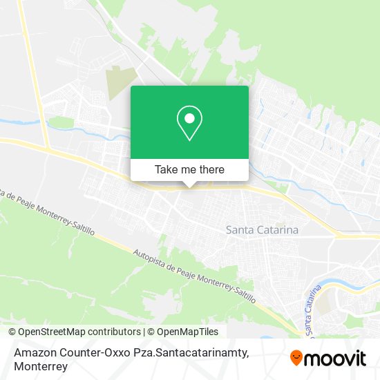 Amazon Counter-Oxxo Pza.Santacatarinamty map