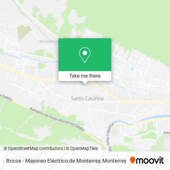 Bricos - Mayoreo Eléctrico de Monterrey map