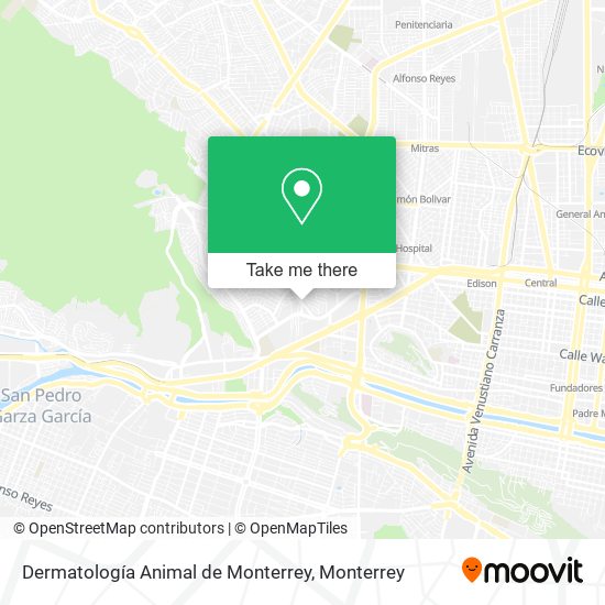 Dermatología Animal de Monterrey map