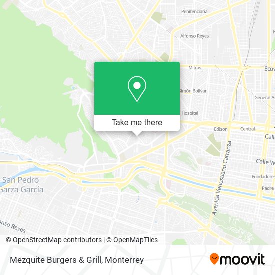 Mapa de Mezquite Burgers & Grill