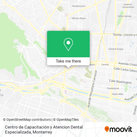 Centro de Capacitación y Atencion Dental Especializada map