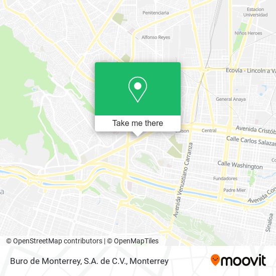 Mapa de Buro de Monterrey, S.A. de C.V.