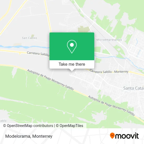 Modelorama map
