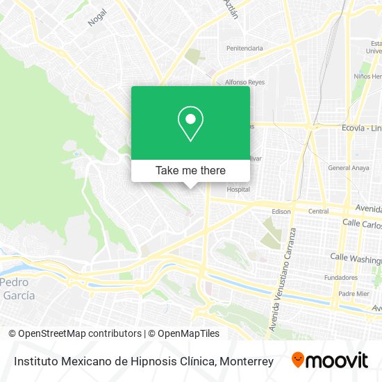 Instituto Mexicano de Hipnosis Clínica map