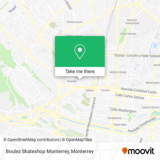 Boulez Skateshop Monterrey map