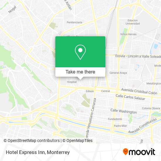 Mapa de Hotel Express Inn