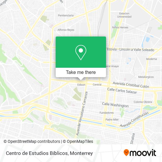 Centro de Estudios Bíblicos map