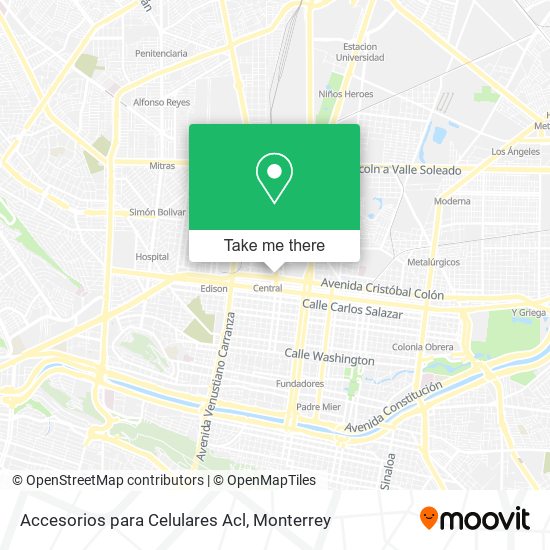 Accesorios para Celulares Acl map