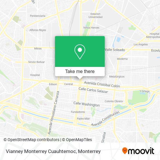 Mapa de Vianney Monterrey Cuauhtemoc