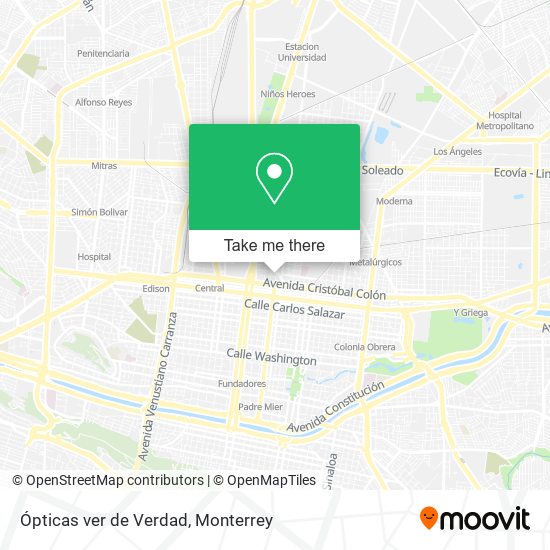 Ópticas ver de Verdad map