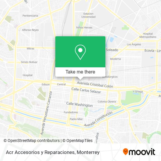 Acr Accesorios y Reparaciones map