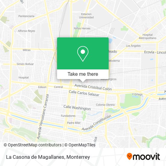 La Casona de Magallanes map