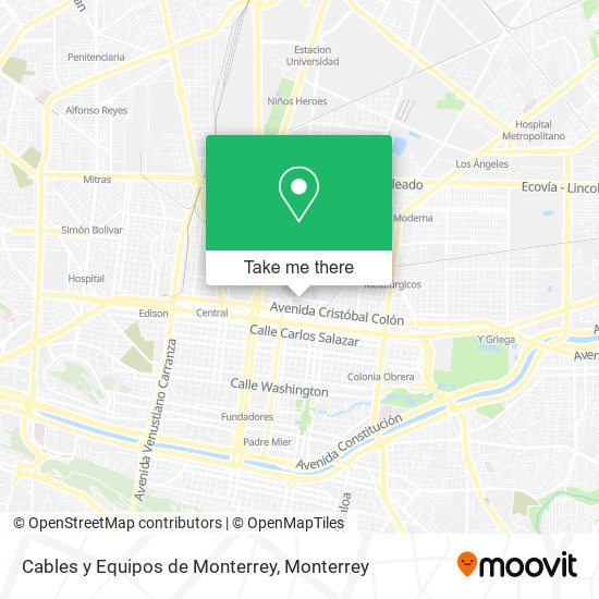 Cables y Equipos de Monterrey map