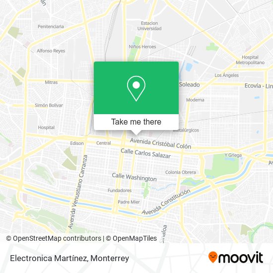 Mapa de Electronica Martínez