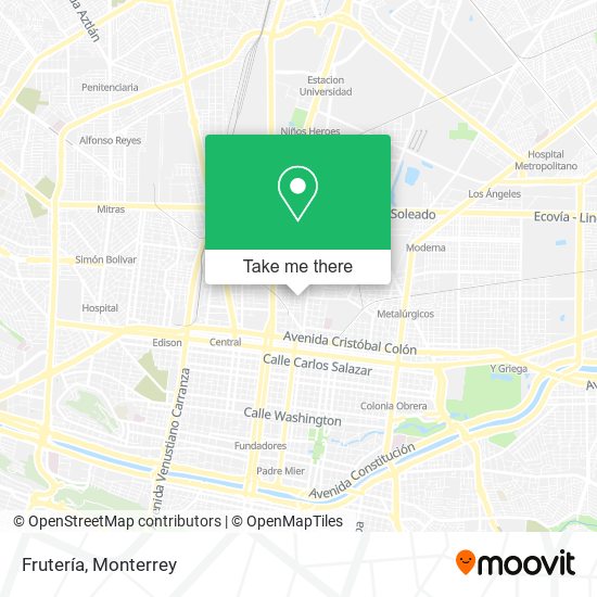 Mapa de Frutería
