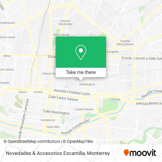 Mapa de Novedades & Accesorios Escamilla