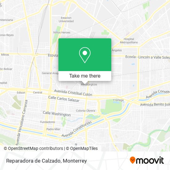 Reparadora de Calzado map