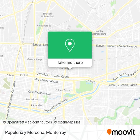 Papeleria y Mercería map