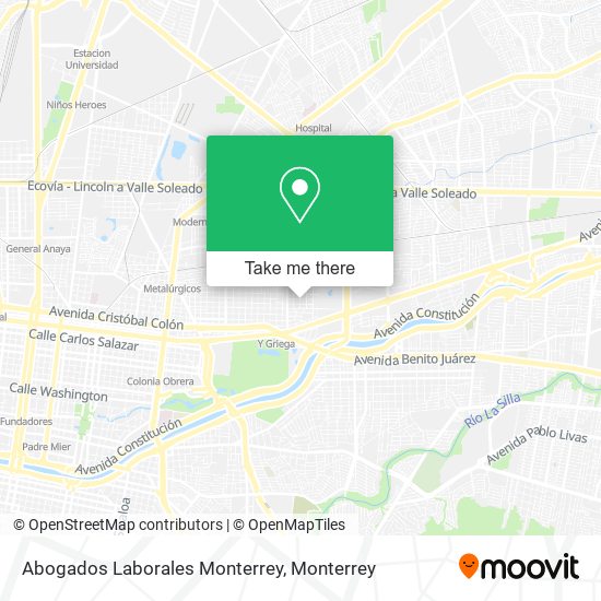 Abogados Laborales Monterrey map