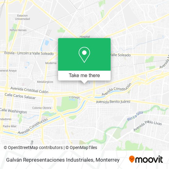 Galván Representaciones Industriales map