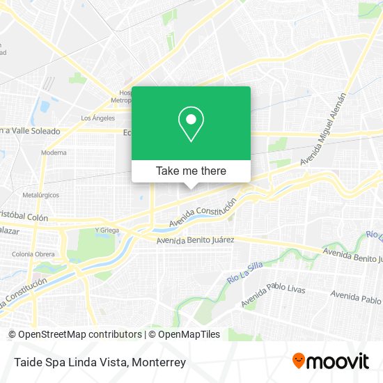 Taide Spa Linda Vista map