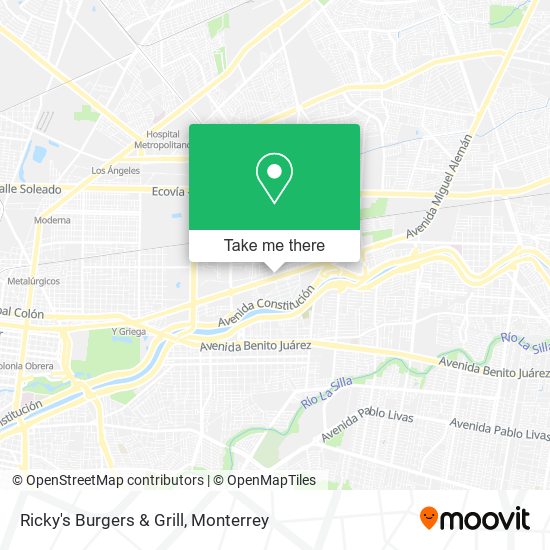 Ricky's Burgers & Grill map