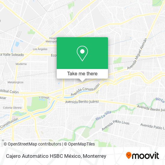 Cajero Automático HSBC México map