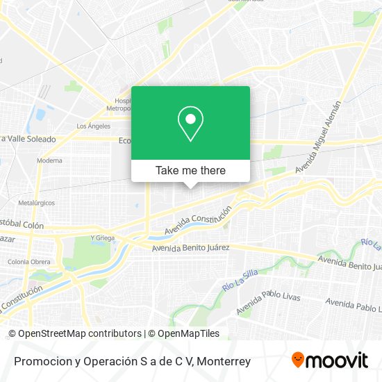 Promocion y Operación S a de C V map