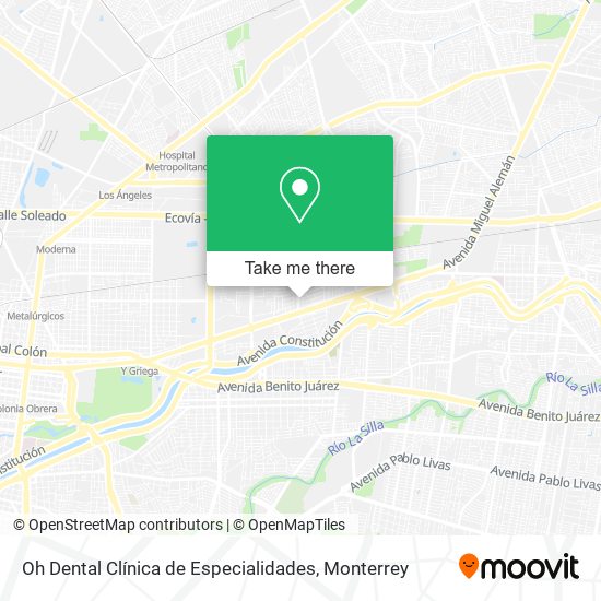 Mapa de Oh Dental Clínica de Especialidades