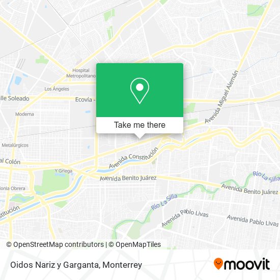 Oidos Nariz y Garganta map