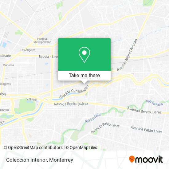 Colección Interior map