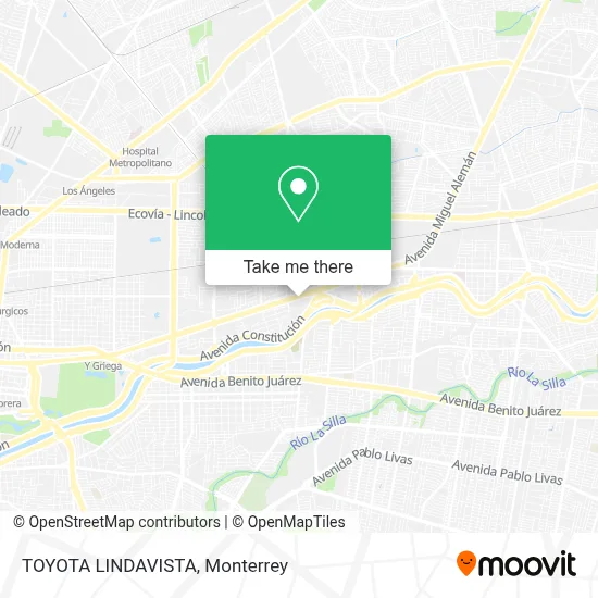 TOYOTA LINDAVISTA map