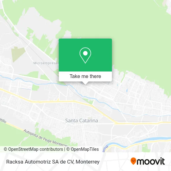 Racksa Automotriz SA de CV map