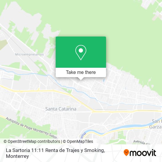 Mapa de La Sartoria 11:11 Renta de Trajes y Smoking