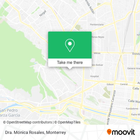 Dra. Mónica Rosales map