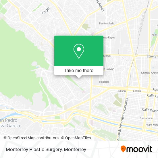 Monterrey Plastic Surgery map