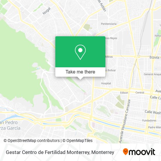 Gestar Centro de Fertilidad Monterrey map