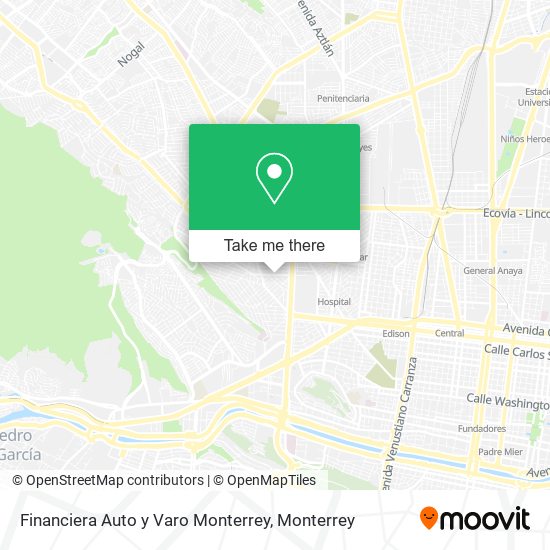 Financiera Auto y Varo Monterrey map