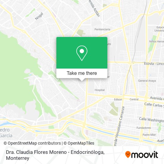 Dra. Claudia Flores Moreno - Endocrinóloga map