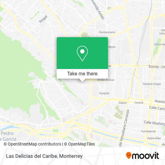Mapa de Las Delicias del Caribe