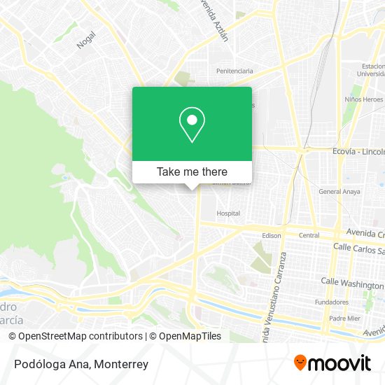 Mapa de Podóloga Ana