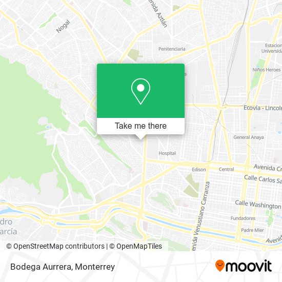 Mapa de Bodega Aurrera