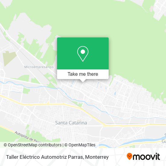Mapa de Taller Eléctrico Automotriz Parras