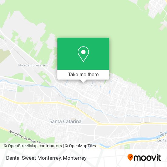 Mapa de Dental Sweet Monterrey