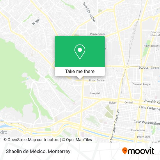 Mapa de Shaolin de México