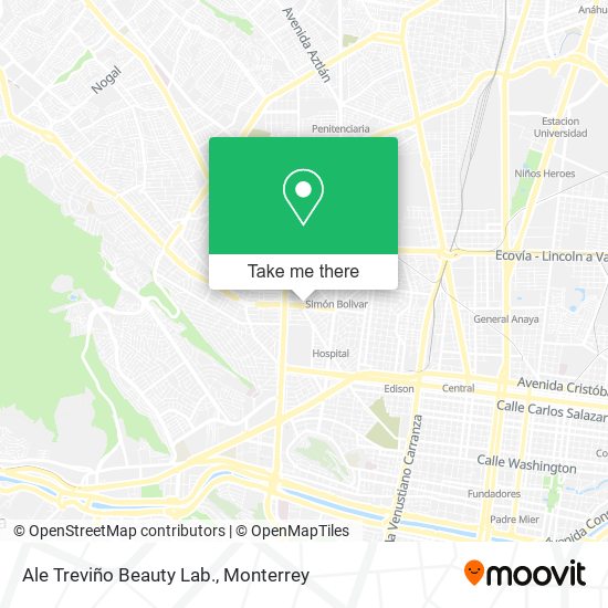 Ale Treviño Beauty Lab. map